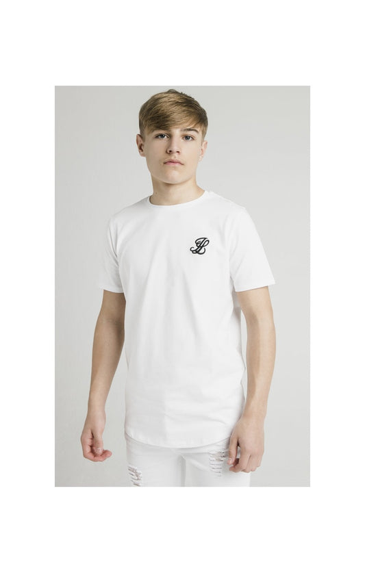 Illusive London Camiseta con Dobladillo Curvo - Blanco