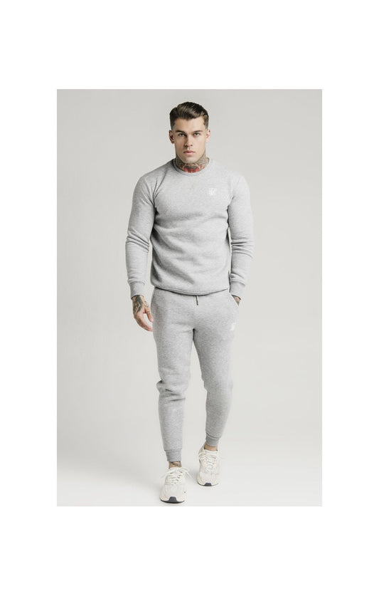 Grey Marl Essential Crew Sweatshirt