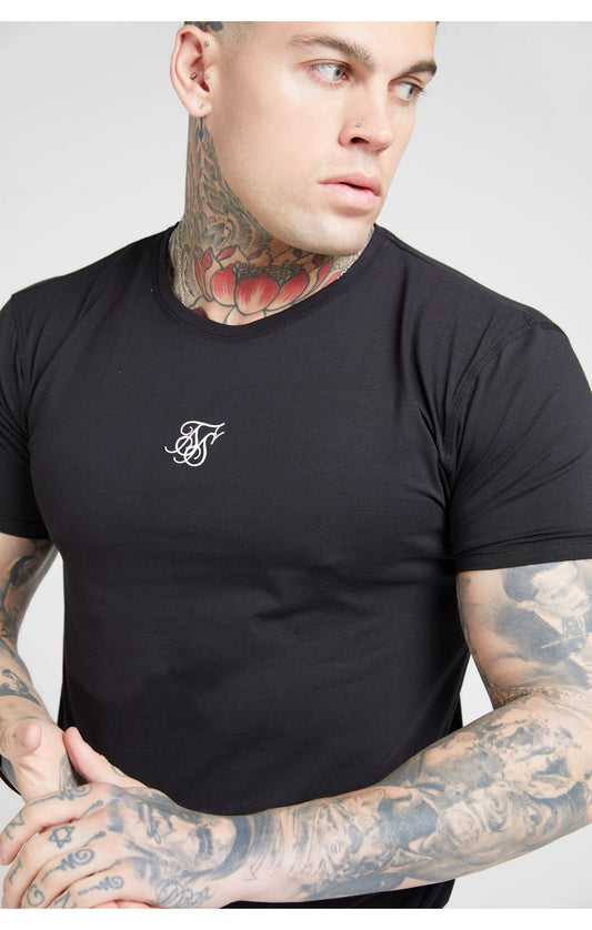 SikSilk Camiseta Lounge Tee - Negro y Gris (Paquete de 2) - 1 Camiseta Gris y 1 Camiseta Negro