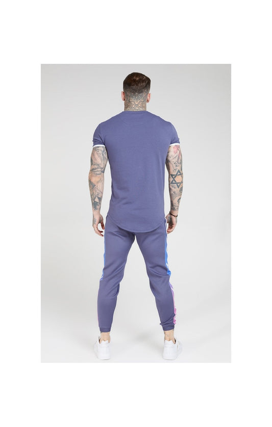 SikSilk Fitted Fade Cuffed Pants – Tri-Neon Fade