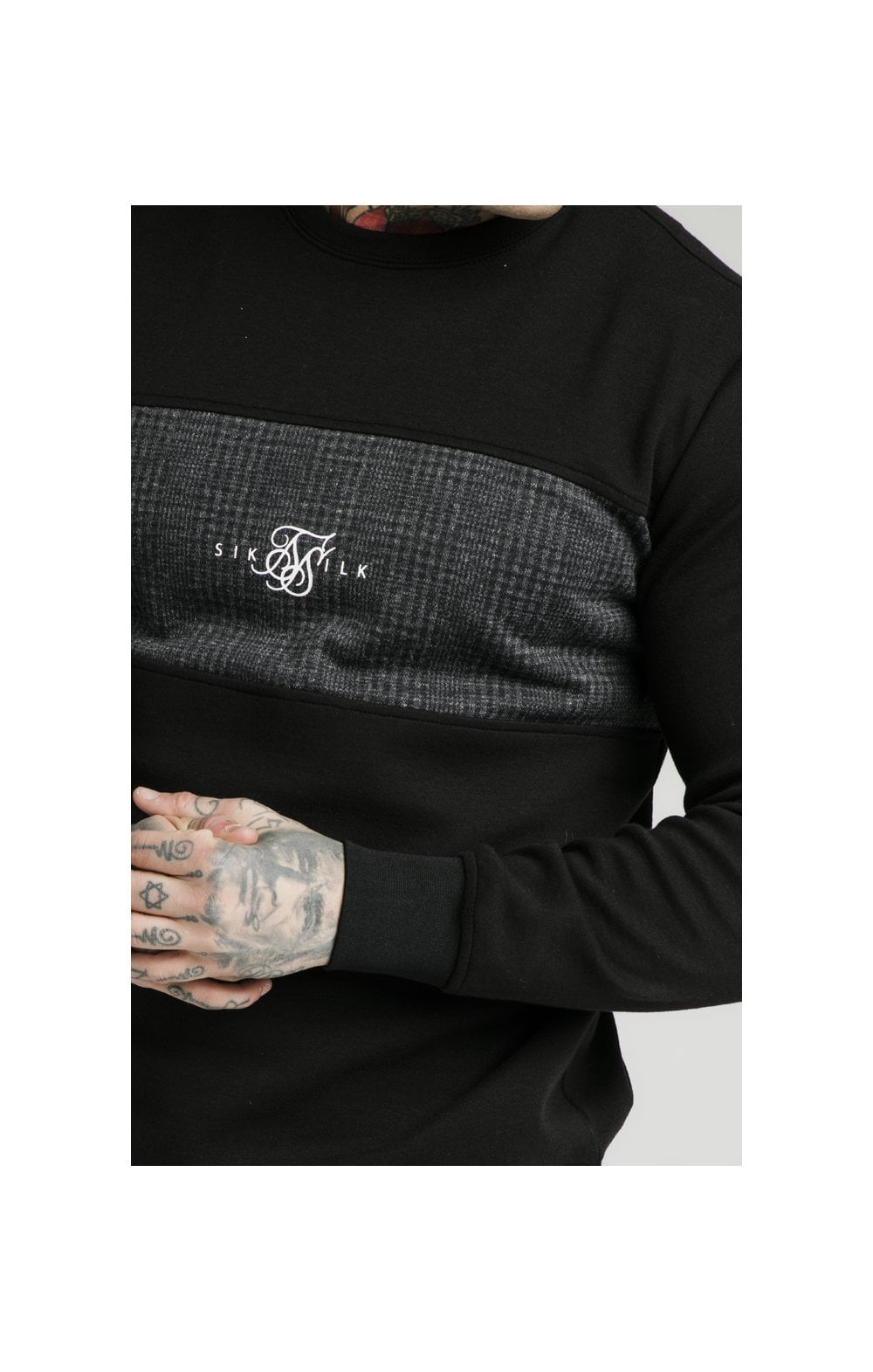 Laad de afbeelding in de Galerij viewer, SikSilk Crew Sweater - Grey (1)