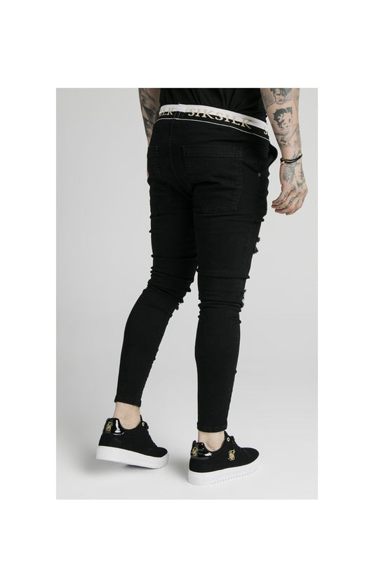 SikSilk Deluxe Low Rise Jeans - Black