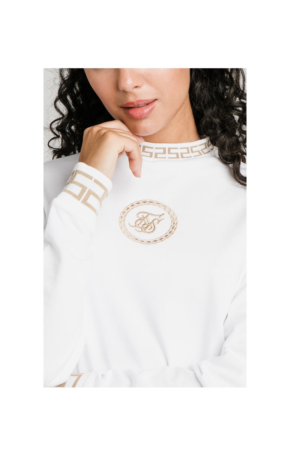 Cargar imagen en el visor de la galería, SikSilk Luxury Sweatshirt Dress - White (2)
