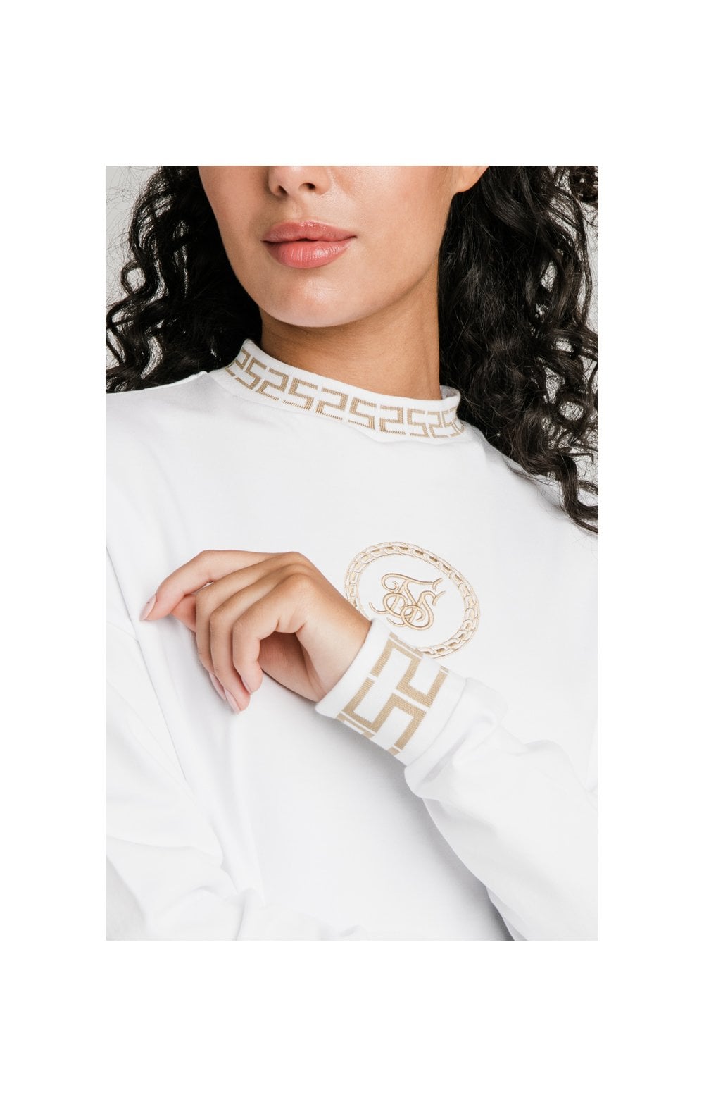 Cargar imagen en el visor de la galería, SikSilk Luxury Sweatshirt Dress - White (3)