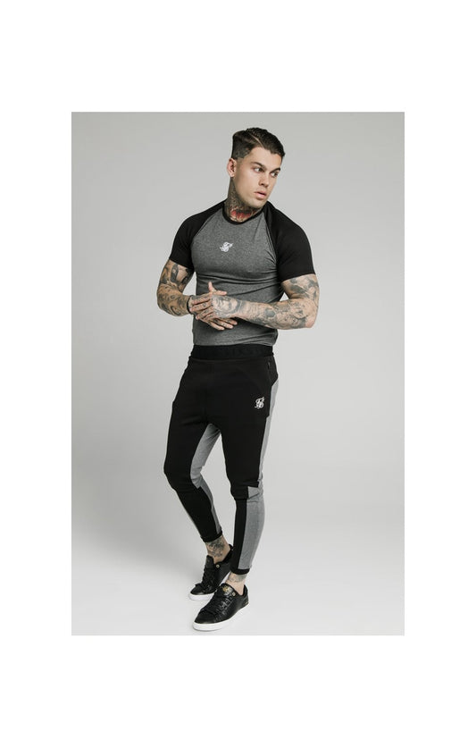 SikSilk Endurance Track Pants – Grey & Black