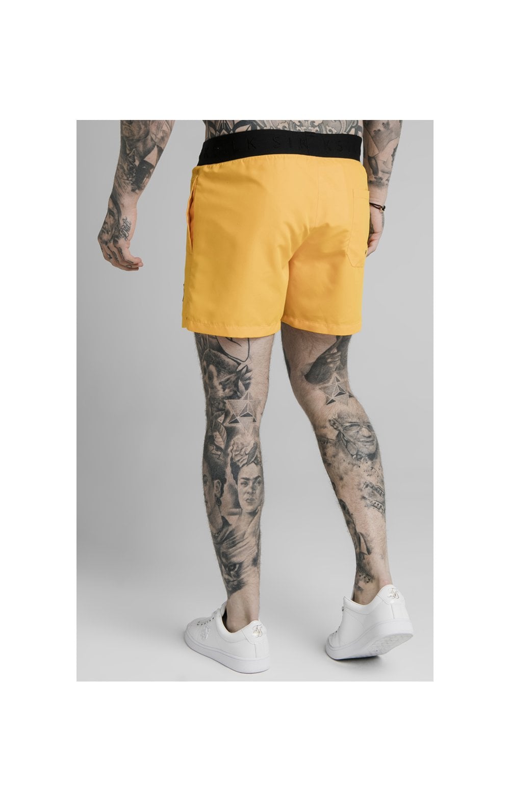 Cargar imagen en el visor de la galería, SikSilk Standard Swim Shorts - Yellow (1)