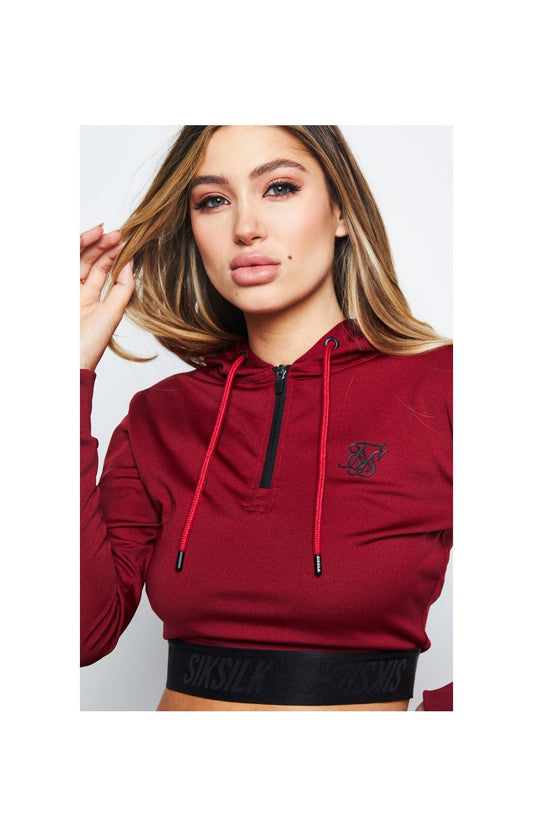 SikSilk Gym Track Top - Red