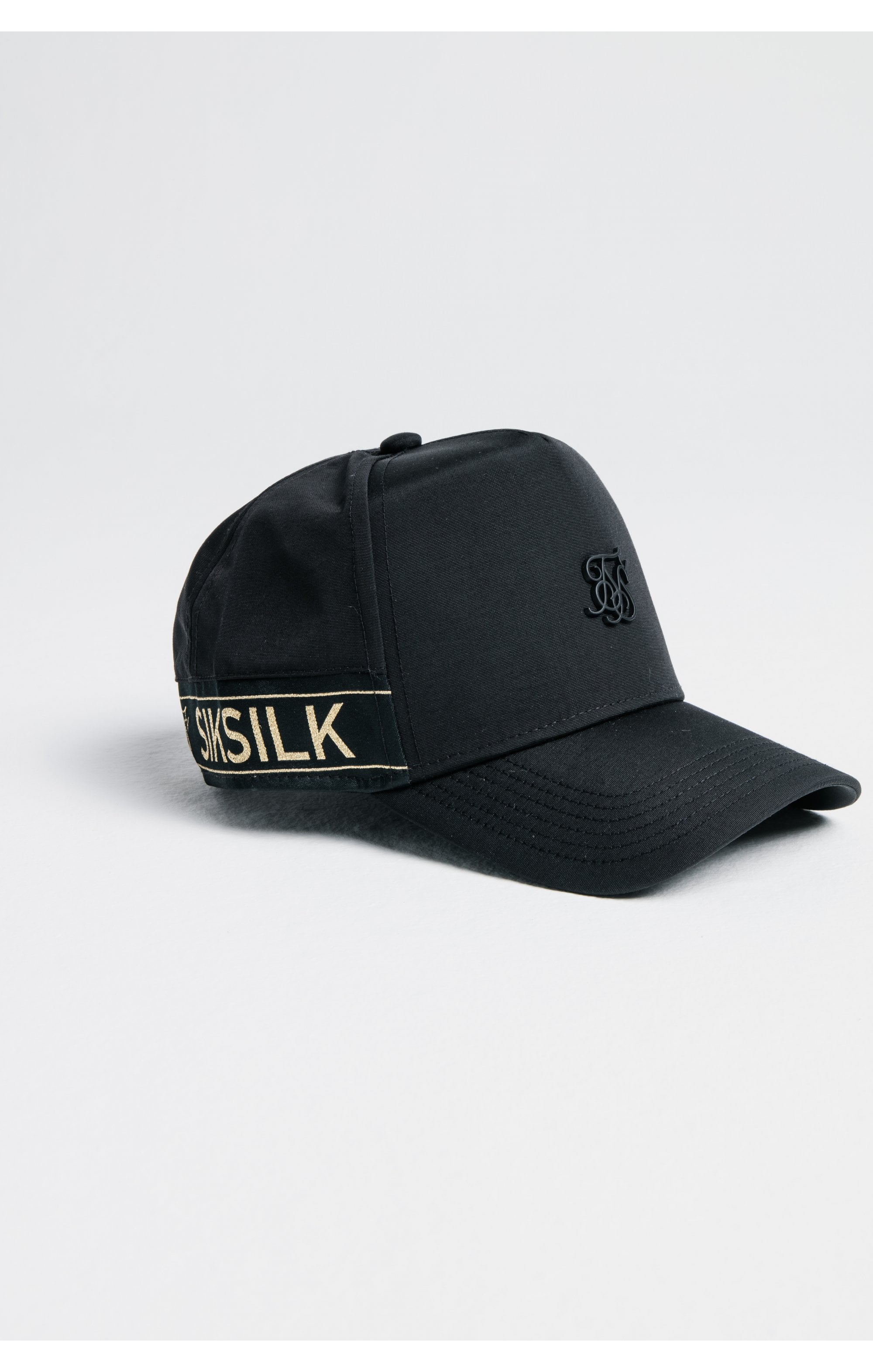 Cargar imagen en el visor de la galería, SikSilk Nylon Tape trucker - Black &amp; Gold (2)