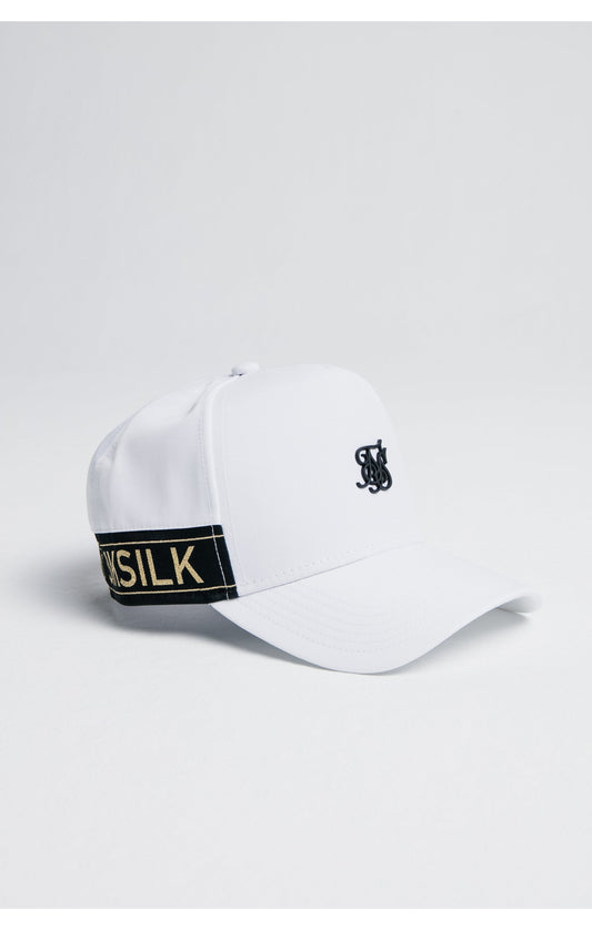 SikSilk Nylon Tape trucker - White & Gold