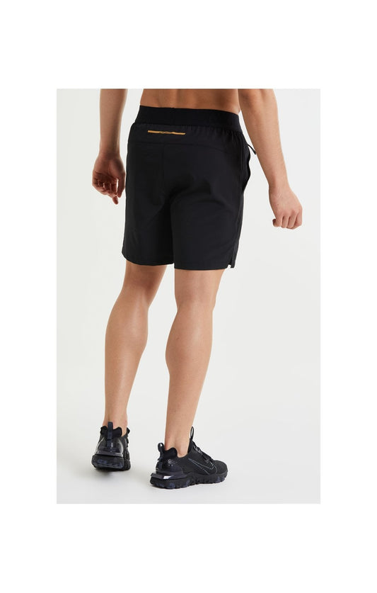 SikSilk Pressure Woven Long Shorts - Black