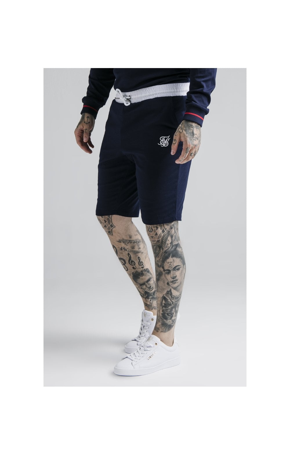 Cargar imagen en el visor de la galería, SikSilk Retro Sport Shorts - Navy
