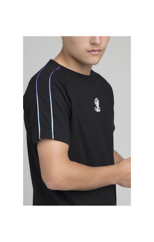 Boys Illusive Black Raglan T-Shirt
