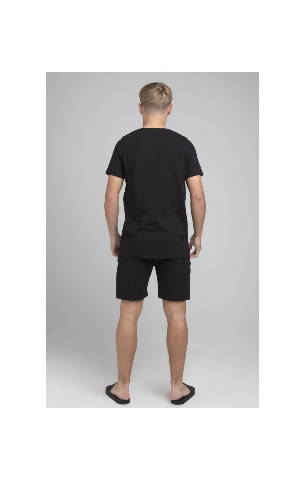 Cargar imagen en el visor de la galería, Boys Illusive Black T-Shirt And Short Twin Set (2)