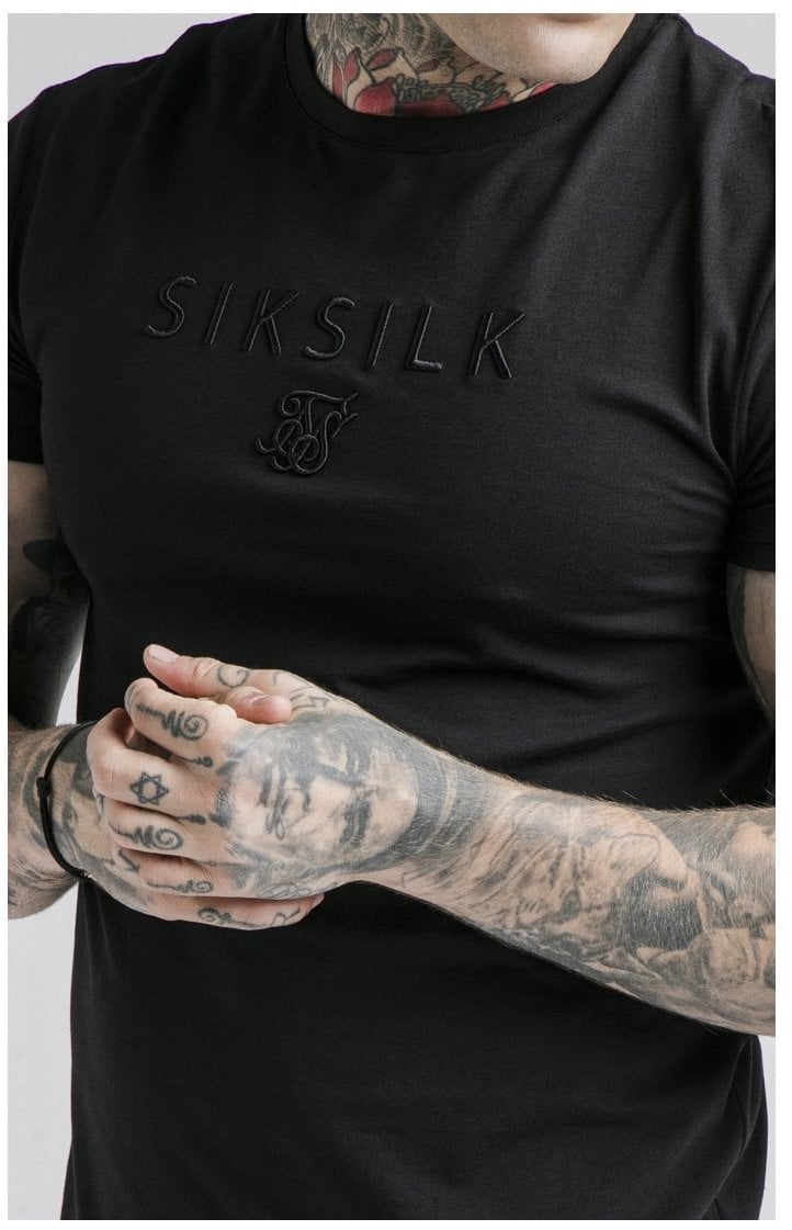 Cargar imagen en el visor de la galería, SikSilk S/S Astro Gym Tee - Black (1)