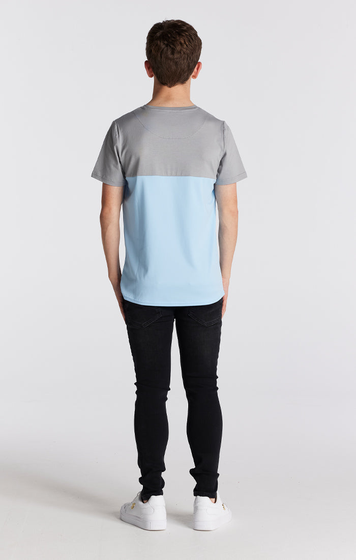 Cargar imagen en el visor de la galería, Boys Illusive Grey Cut And Sew T-Shirt (4)