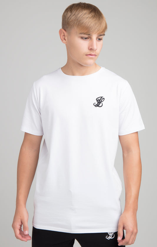 Boys Illusive White Essentials Short Sleeve T-Shirt