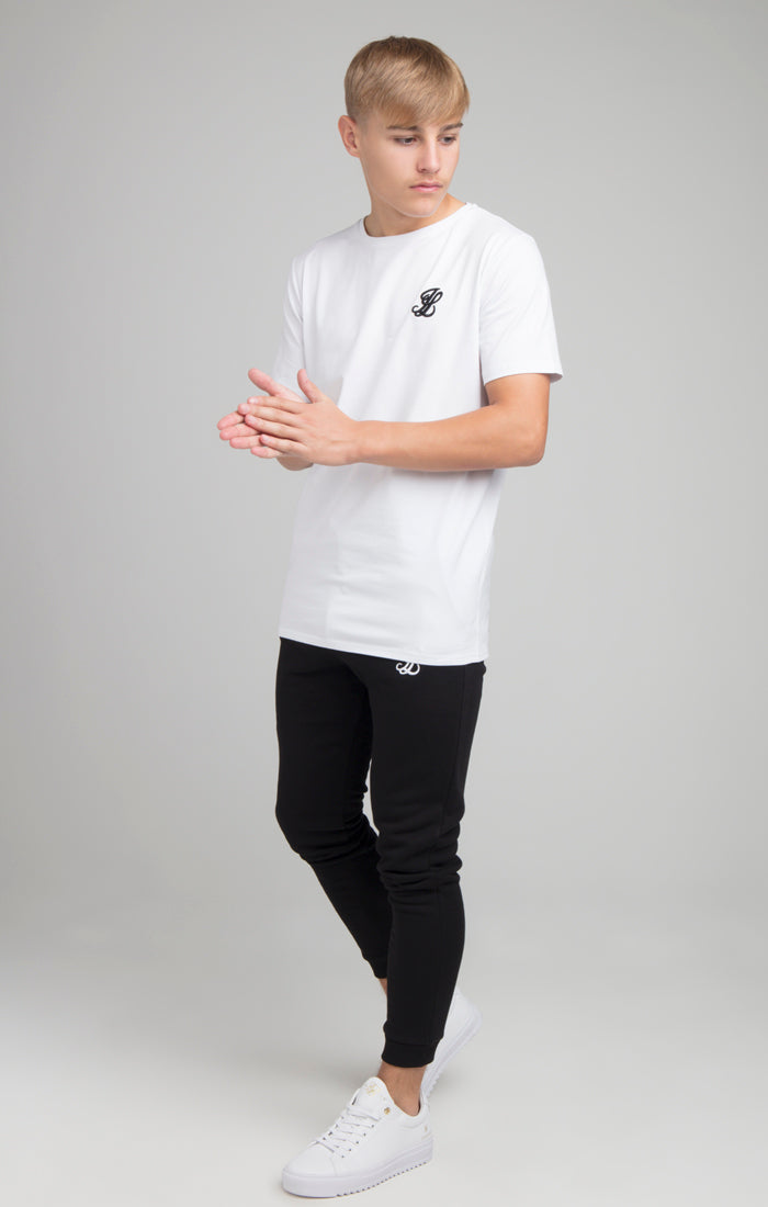 Cargar imagen en el visor de la galería, Boys Illusive White Essentials Short Sleeve T-Shirt (1)