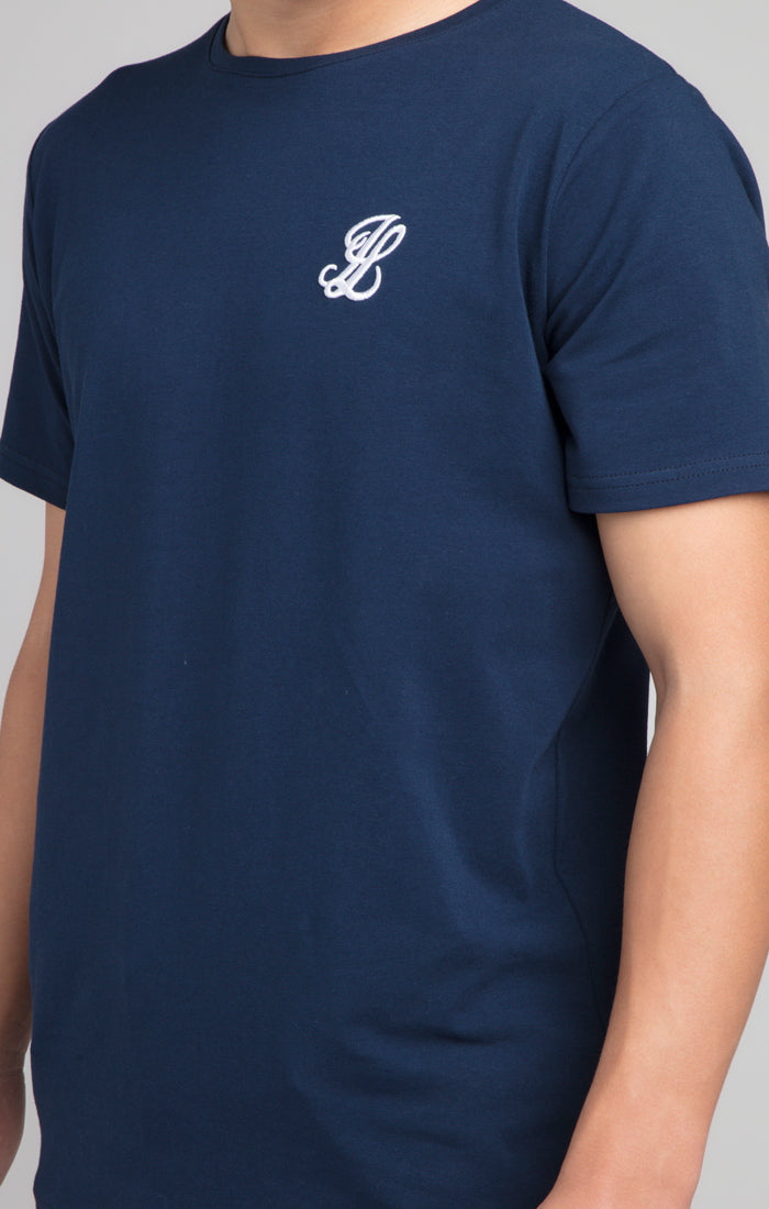Cargar imagen en el visor de la galería, Boys Illusive Navy Essentials Short Sleeve T-Shirt (4)