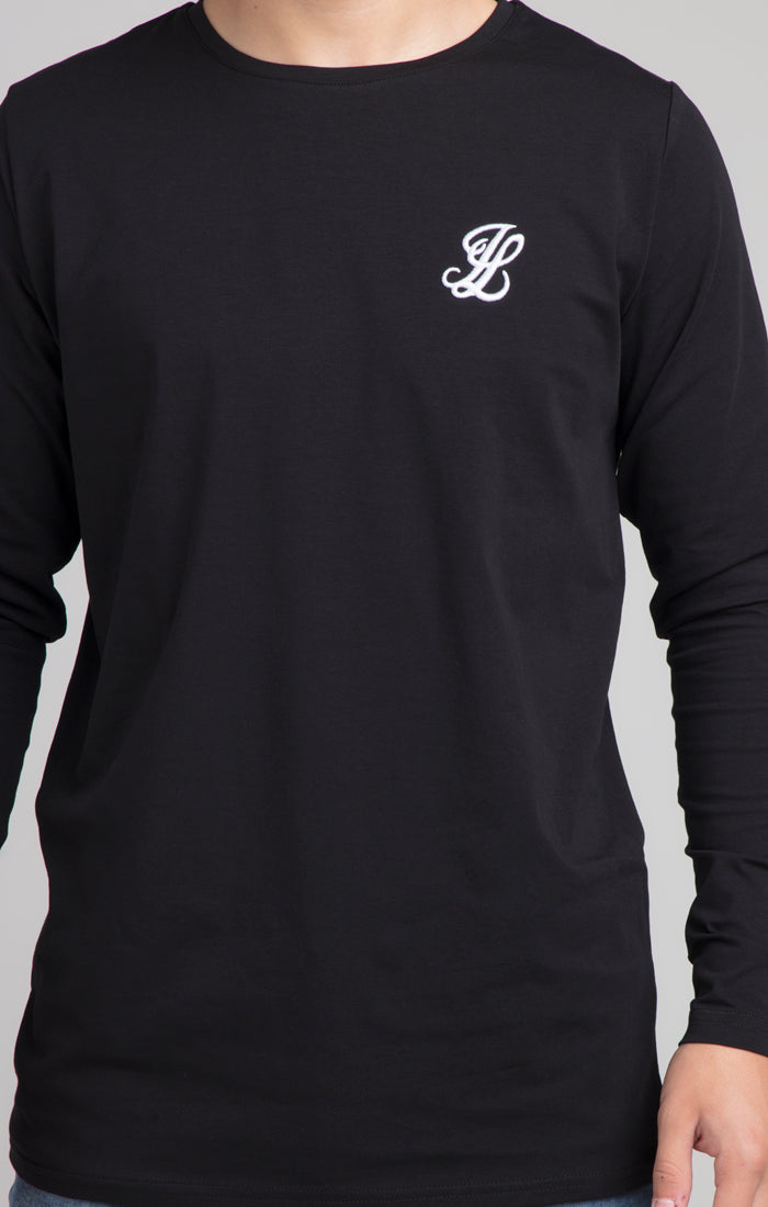 Cargar imagen en el visor de la galería, Boys Illusive Black Essentials Long Sleeve T-Shirt (4)