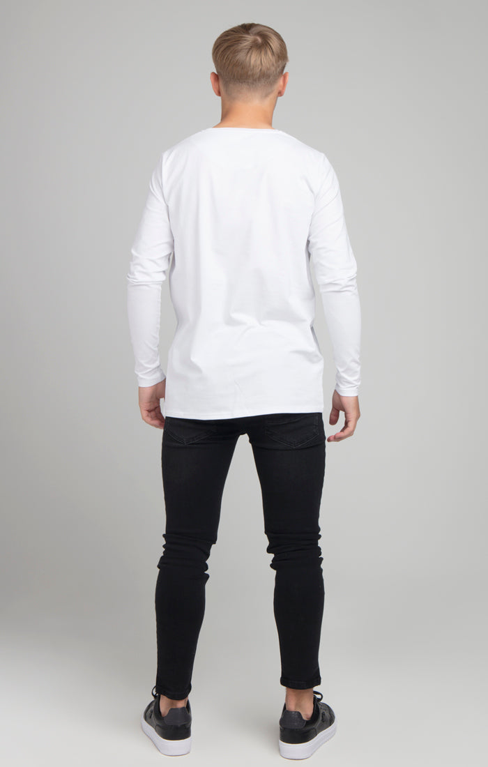 Cargar imagen en el visor de la galería, Boys Illusive White Essentials Long Sleeve T-Shirt (2)