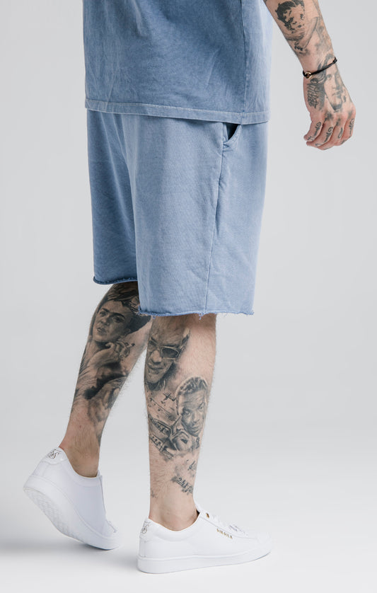 SikSilk Relaxed Shorts - Washed Blue