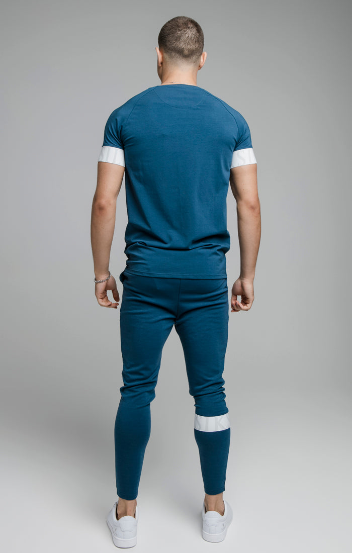 Cargar imagen en el visor de la galería, Navy Dynamic Elastic Cuff T-Shirt (4)