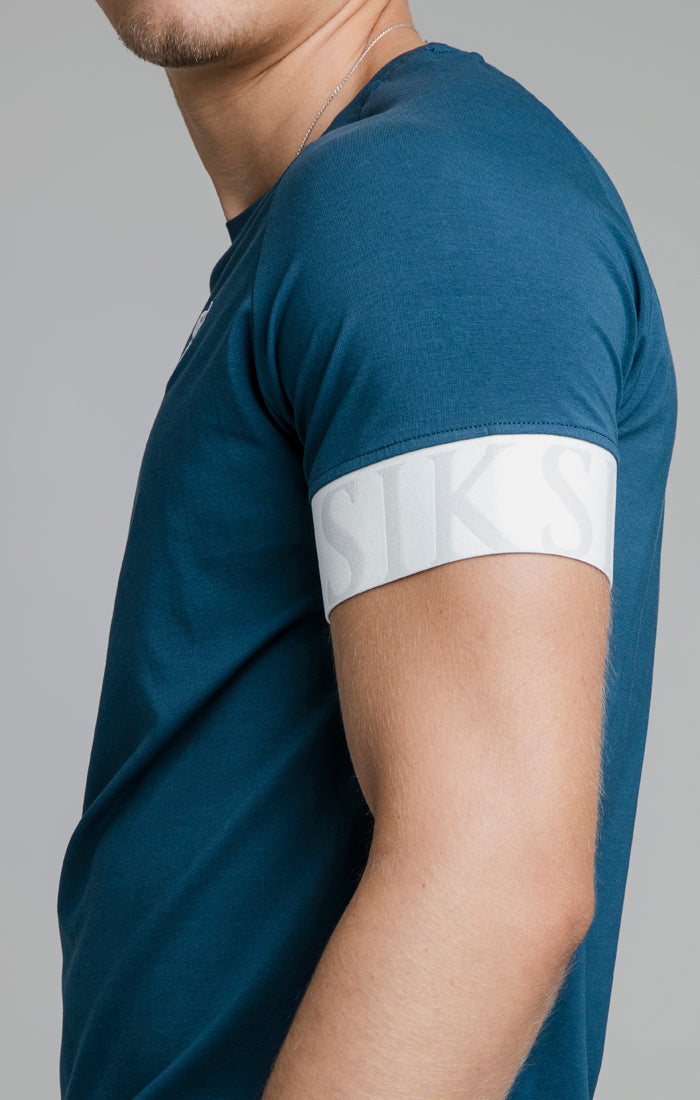 Cargar imagen en el visor de la galería, Navy Dynamic Elastic Cuff T-Shirt (1)