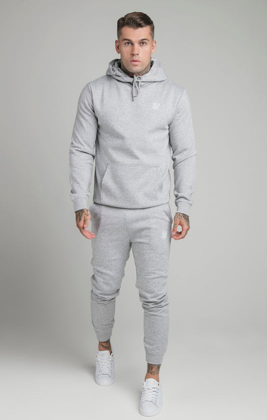 Sudadera Con Capucha Gris Marl Essential Muscle Fit Overhead
