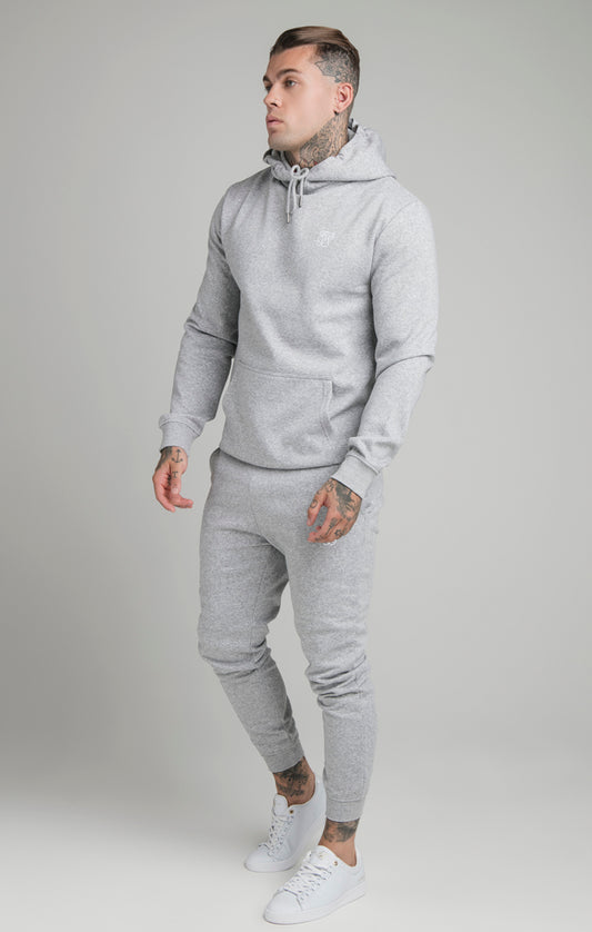 Sudadera Con Capucha Gris Marl Essential Muscle Fit Overhead