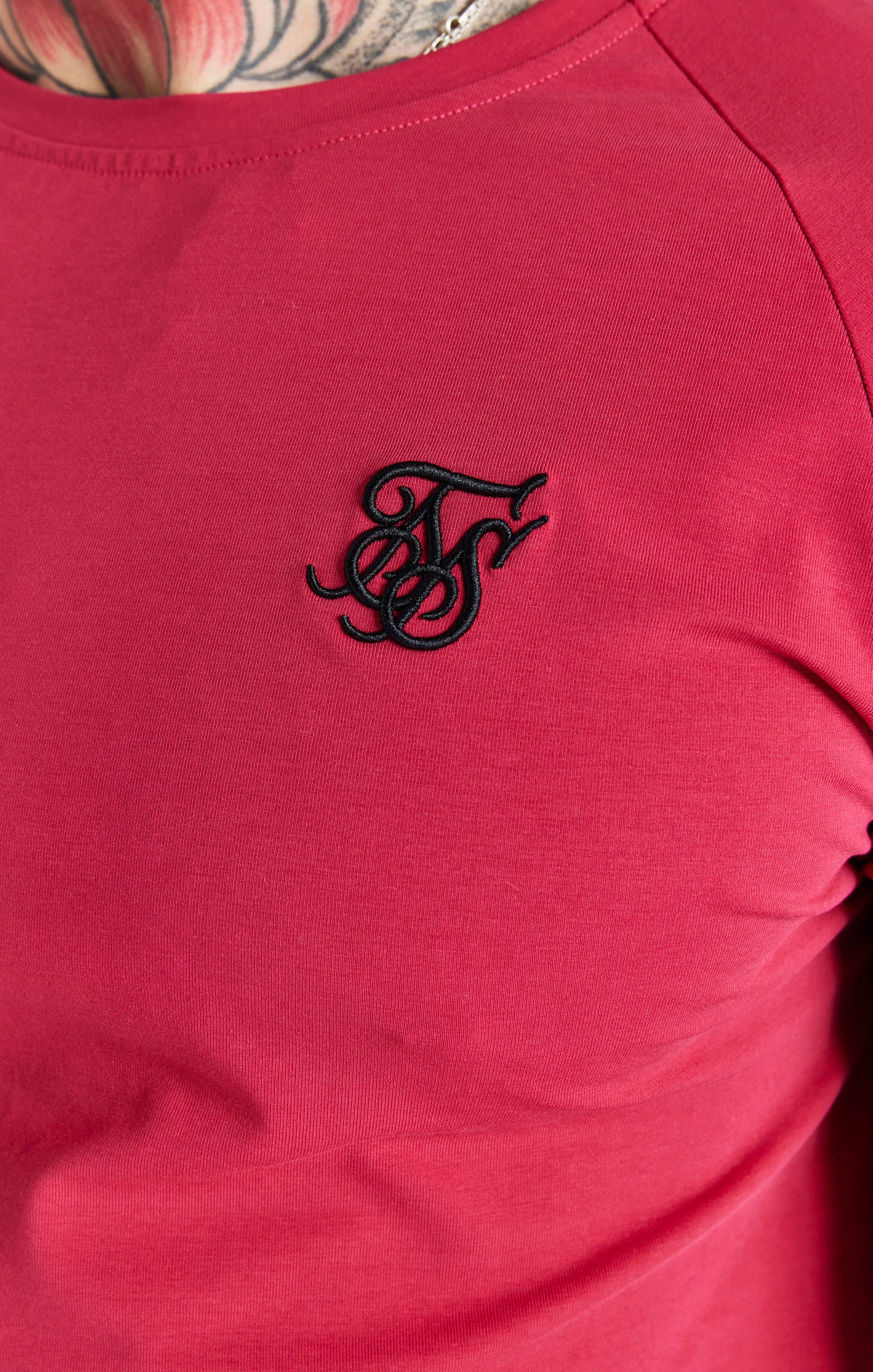 Laad de afbeelding in de Galerij viewer, Pink Elastic Cuff T-Shirt (1)