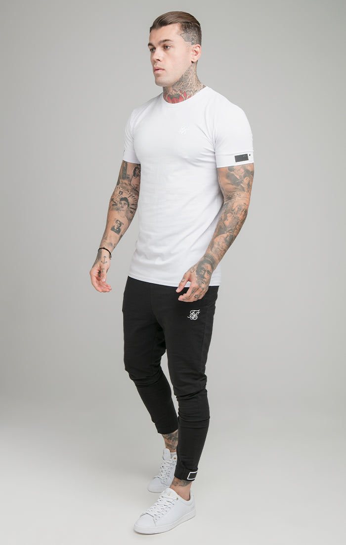 Cargar imagen en el visor de la galería, White Cuff Muscle Fit T-Shirt (2)