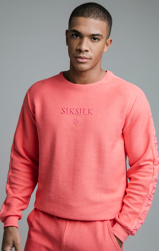 Pink Embroidered Sweatshirt