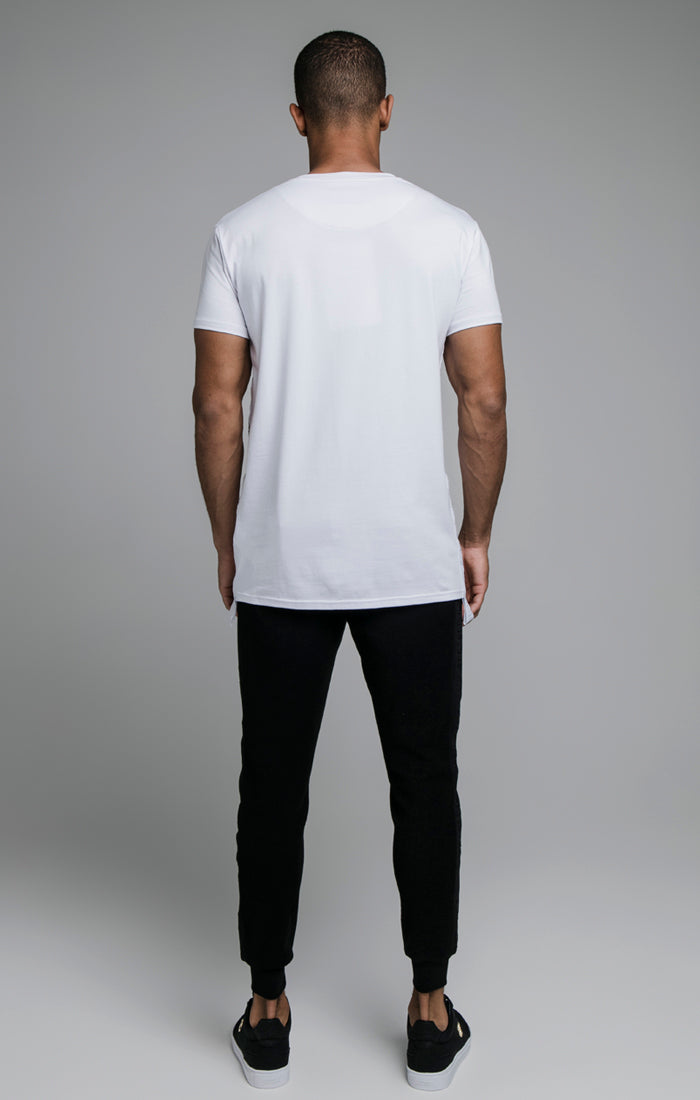 Cargar imagen en el visor de la galería, White Tape Muscle Fit T-Shirt (4)