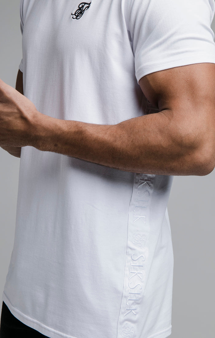 Cargar imagen en el visor de la galería, White Tape Muscle Fit T-Shirt (1)