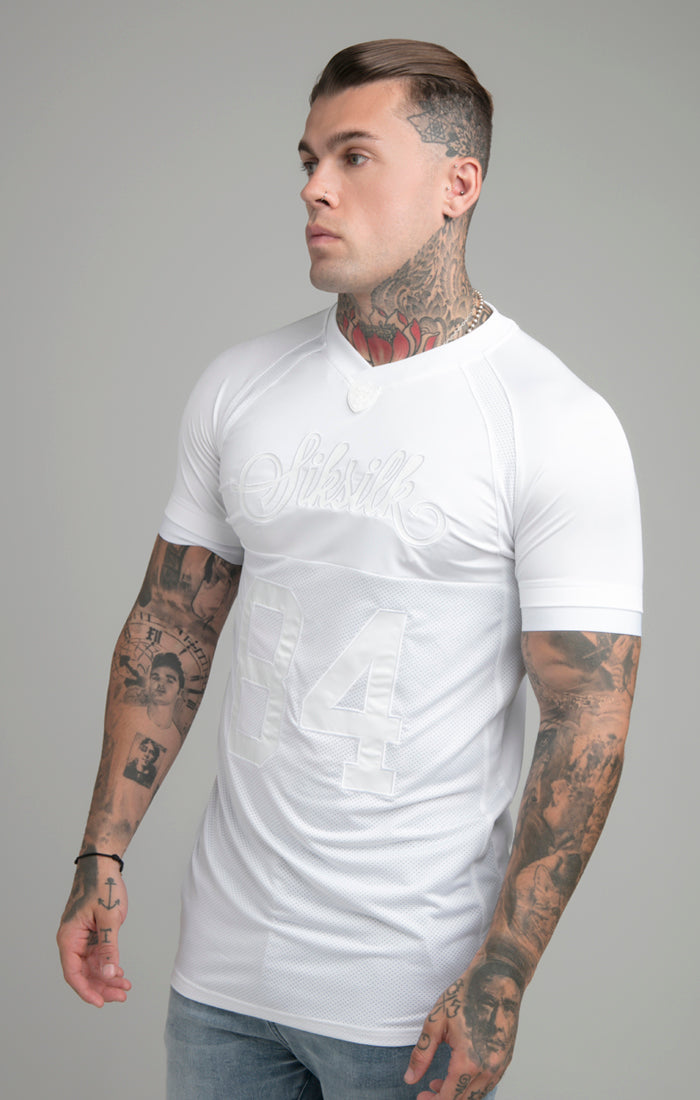 Cargar imagen en el visor de la galería, White Stretch Sports T-Shirt