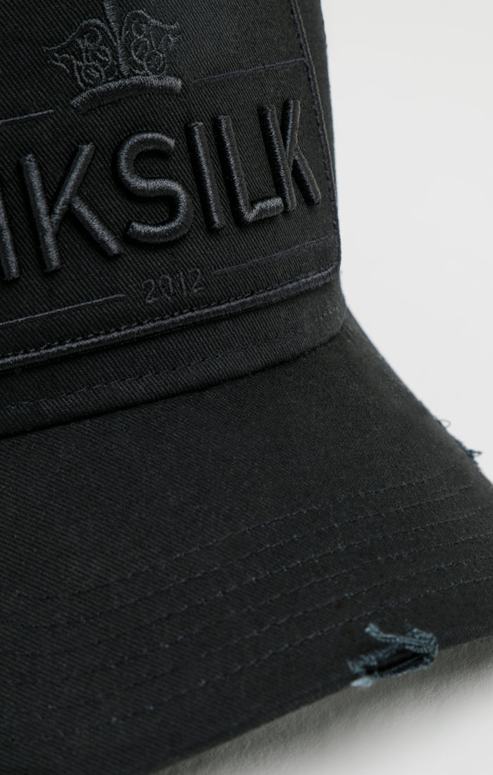 Cargar imagen en el visor de la galería, SikSilk Distressed Trucker - Black (2)