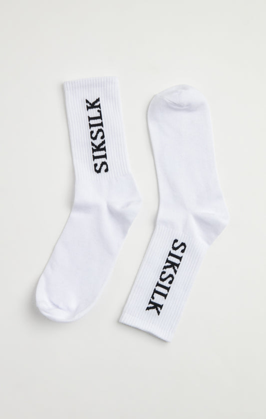 SikSilk Socks (Pack Of 5) - White