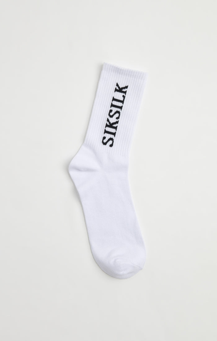 Cargar imagen en el visor de la galería, SikSilk Socks (Pack Of 5) - White (2)