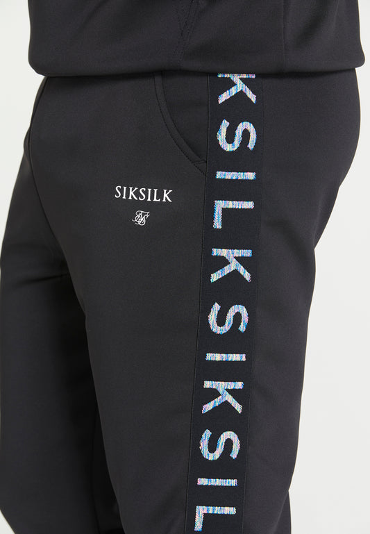 Pantalón de chándal SikSilk Rainbow - Negro