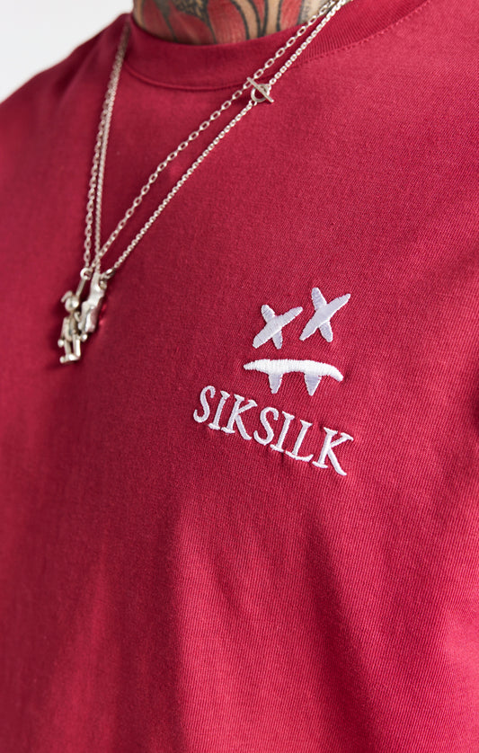 SikSilk X Steve Aoki Oversized Tee - Pink
