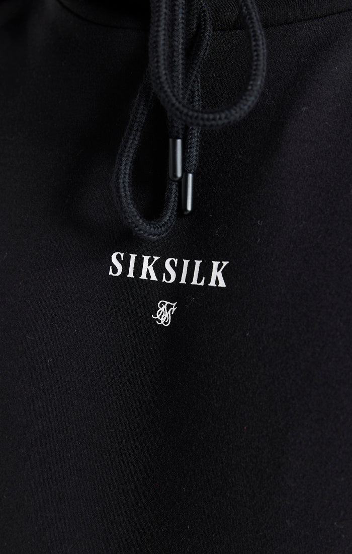 Cargar imagen en el visor de la galería, Sudadera SikSilk Eminent con capucha - Negro (2)
