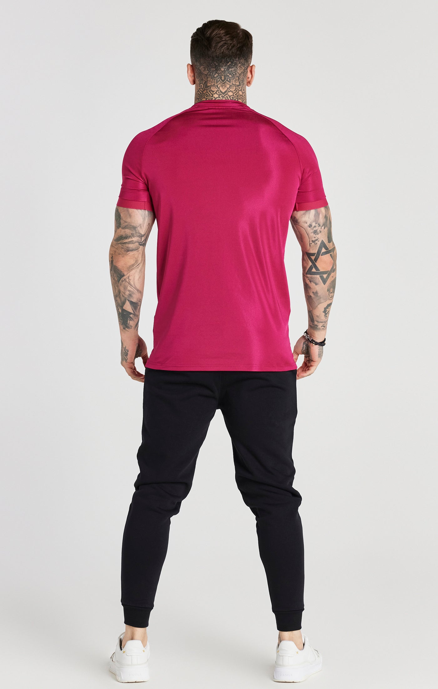 Cargar imagen en el visor de la galería, Camiseta deportiva elástica SikSilk - Rosa (3)