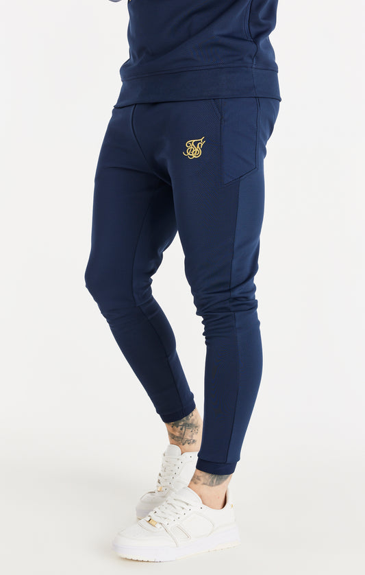 Pantalón deportivo ajustado SikSilk Retro - Azul marino