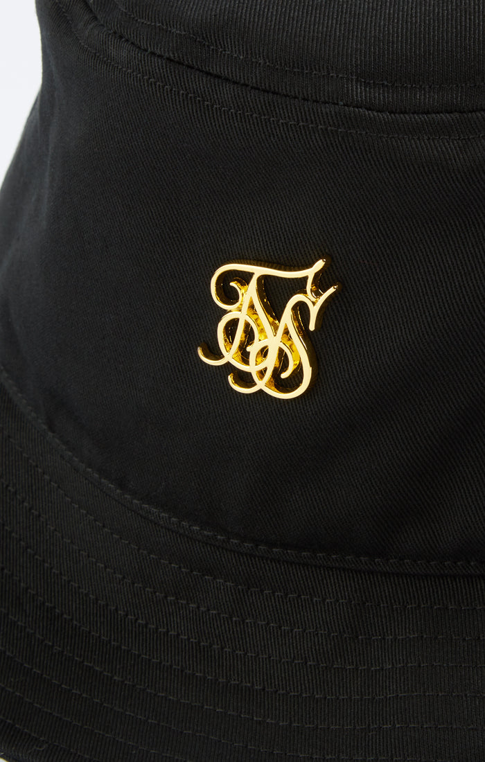 Cargar imagen en el visor de la galería, Black Embossed Logo Bucket Hat (1)
