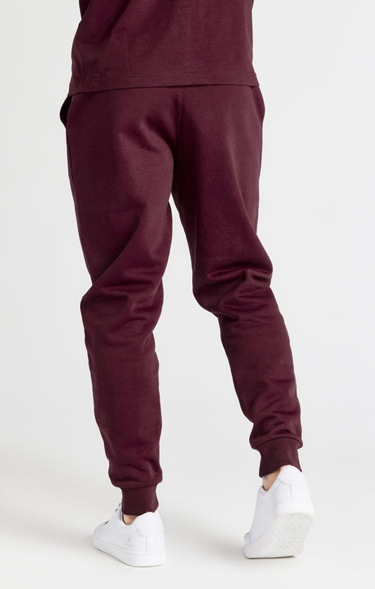 Burgundy Essential Fitted Jogger