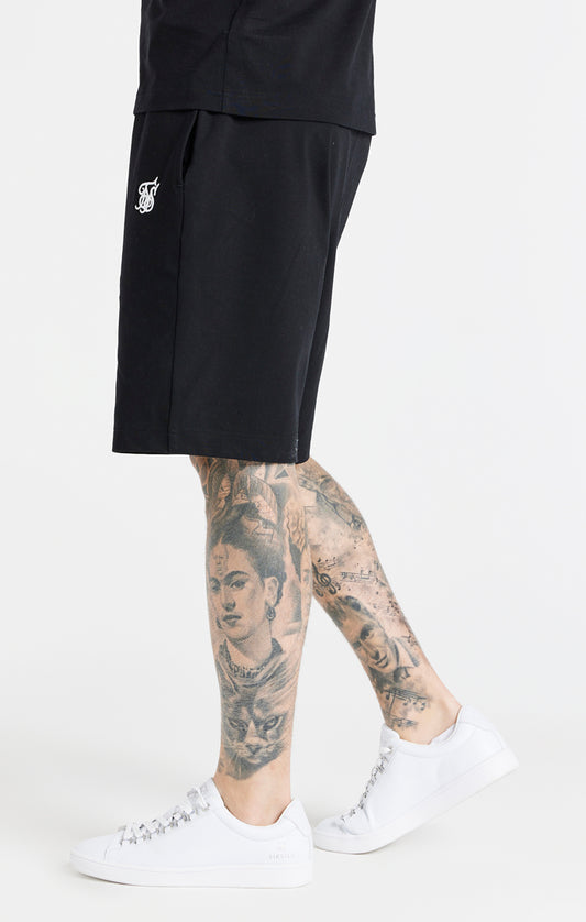 Pantalones cortos de jersey SikSilk Core - Negro