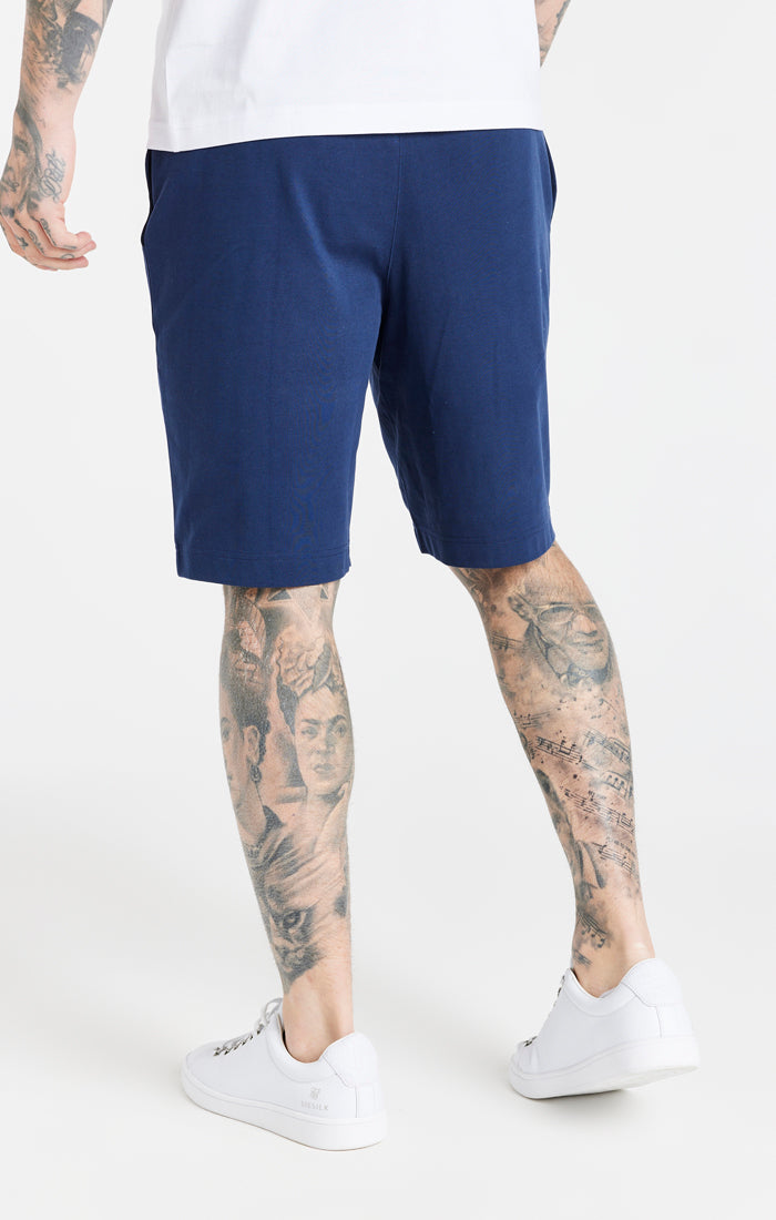 Cargar imagen en el visor de la galería, Pantalones cortos de jersey SikSilk Core - Azul marino (3)
