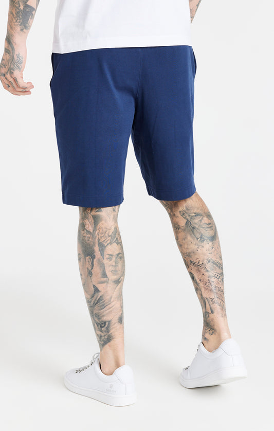 Pantalones cortos de jersey SikSilk Core - Azul marino