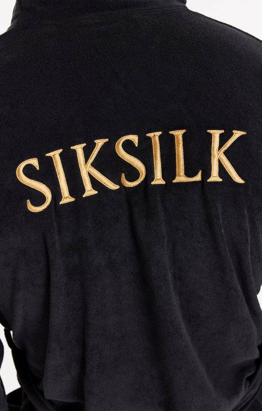 Bata SikSilk con logo - Negro