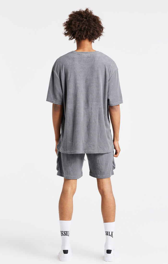 Cargar imagen en el visor de la galería, Grey Towelling Oversized T-Shirt (2)